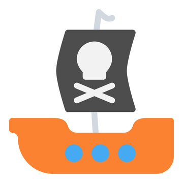pirate ship icon