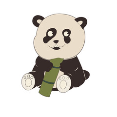 panda bear with a gift © Ade