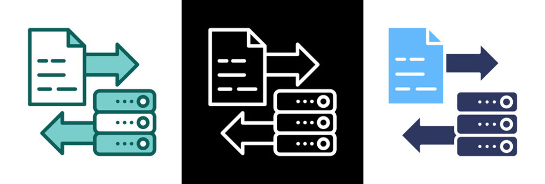 Data Exchange triplestyle icon