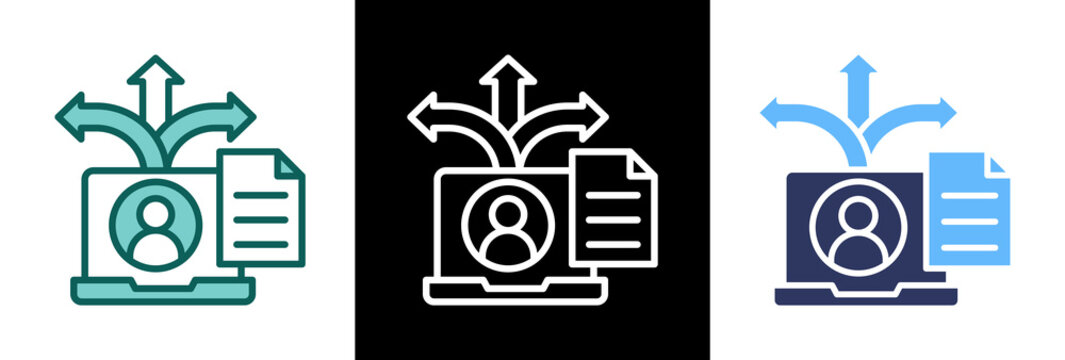 Information Sharing triplestyle icon