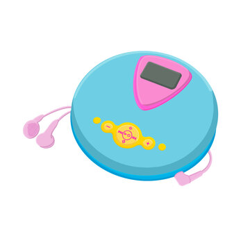 portable CD player illustration