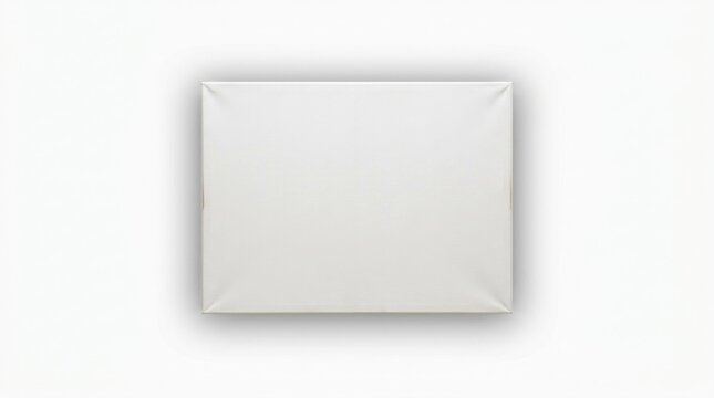 A white envelope with a blank front, isolated on a white background with a shadow effect.