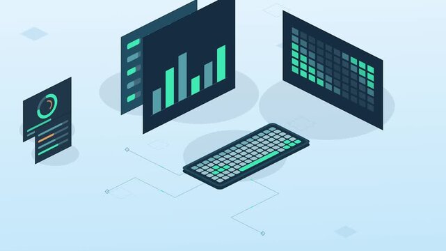 Dynamic Activity Heatmap Animation with Colorful Transitions and Pulsating Effects