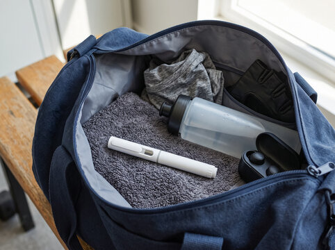 Gym bag with essentials
