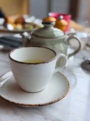 Fototapeta premium cup of tea and cake