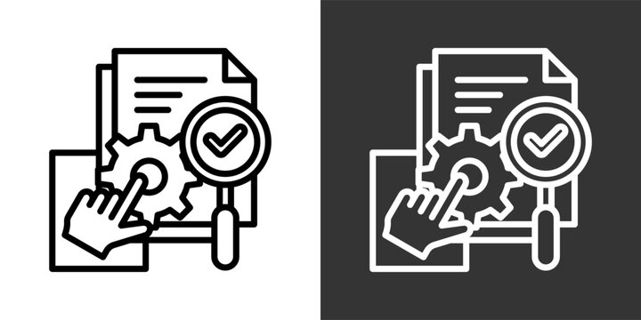 Corrective Action Black And White Multiple Style Icon Set Collection Pack Vector Illustration 