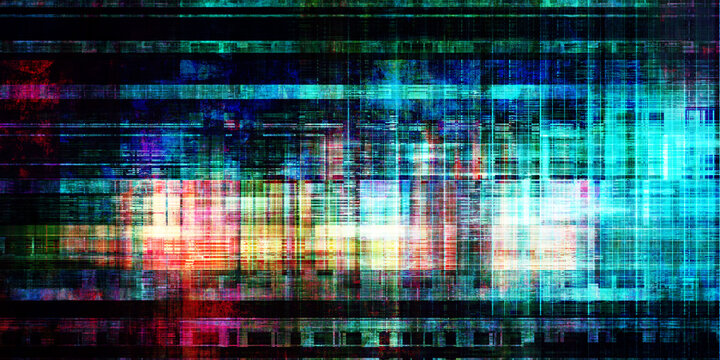 Digital Matrix Backdrop With Layered Network Construction