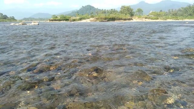 water flowing in the river