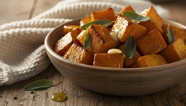 Baked Butternut Squash Autumn Comfort Food