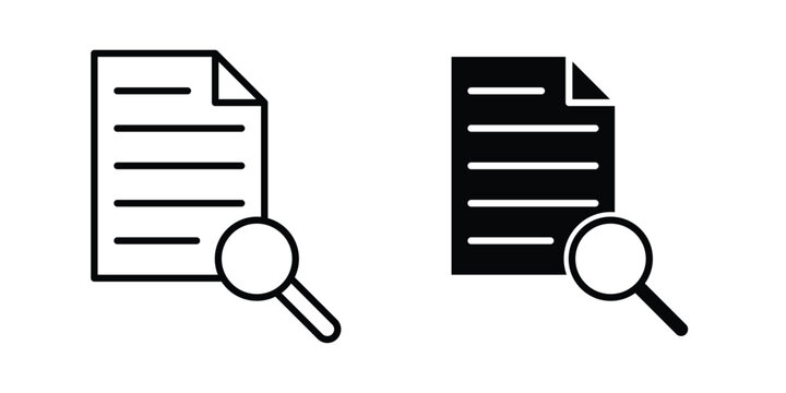 Attach document icon editable graphic bundle