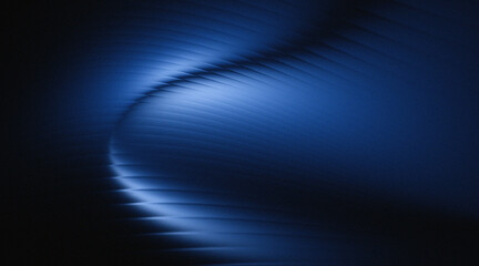 Abstract blue black smooth gradient ribbed glass backgrounds. © arjudin