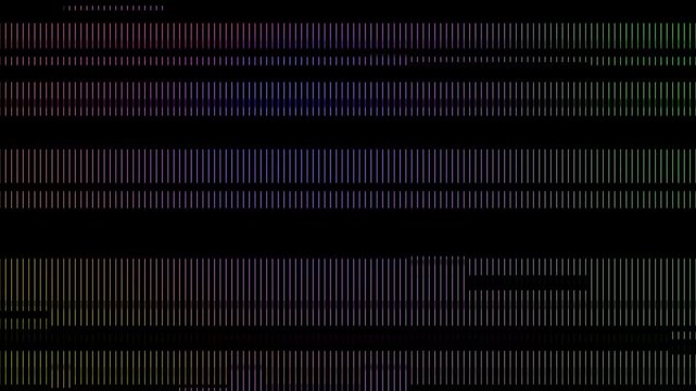 Abstract Digital Glitch Effect Background with Vertical Colorful Lines.