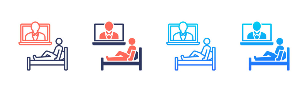 Digital Rehabilitation Icon Pack In Multiple Styles
