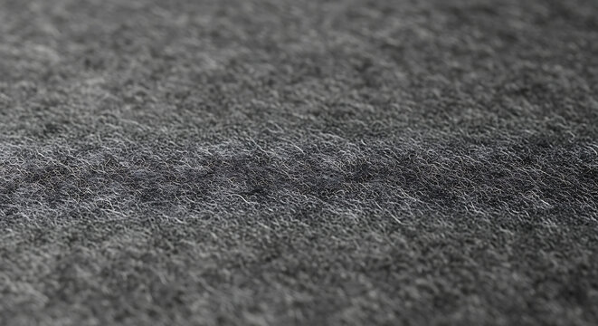 Detailed felt texture of grey wool fabric material for abstract soft background