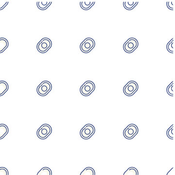 Seamless pattern of fried eggs