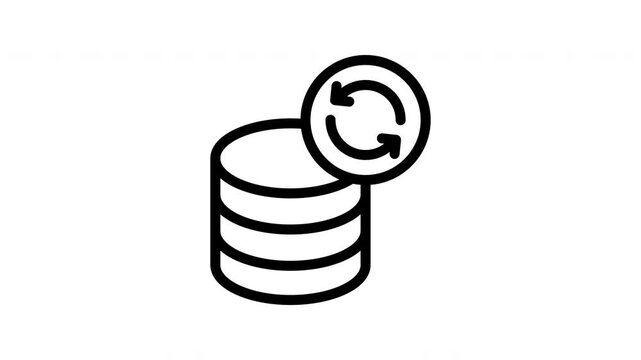 backup minimalist stroke animation