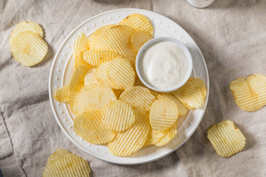 Homemade Kettle Cooked Crinkle Potato Chips