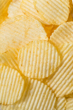 Homemade Kettle Cooked Crinkle Potato Chips