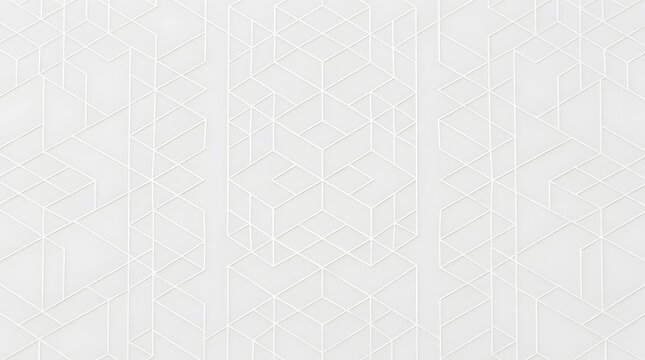 Abstract isometric grid texture with clean minimalist white line art