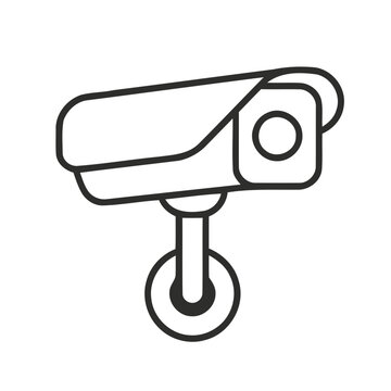 An icon depicting a security camera mounted on a wall surveillance system