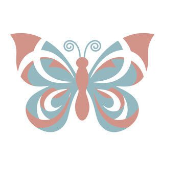 Stylized Butterfly Vector Art