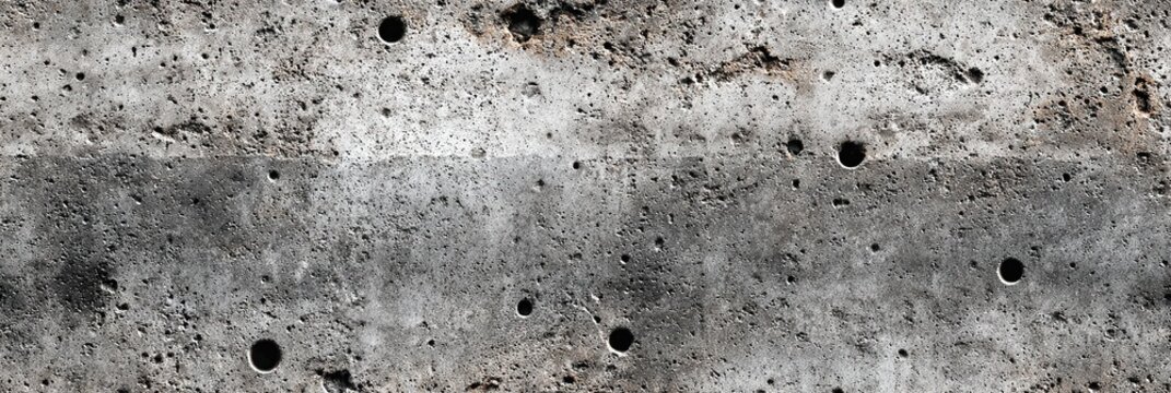 Seamless micro concrete texture tile, matte light gray, even studio lighting, industrial wall background, ultra wide banner