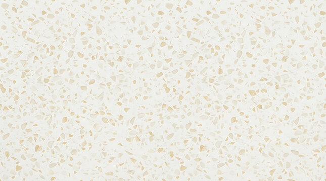 Off white gold speckled terrazzo texture seamless pattern background