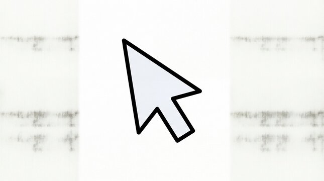 Computer mouse cursor arrow icon for digital interface