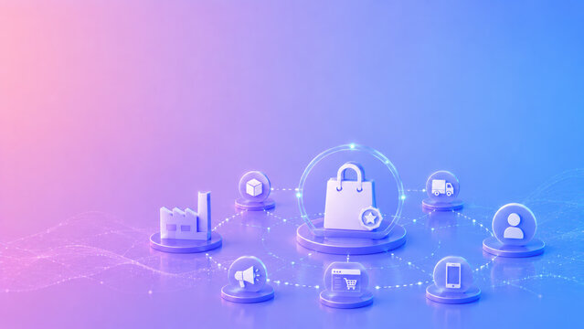 Secure ecommerce ecosystem connecting customer devices payments delivery and inventory