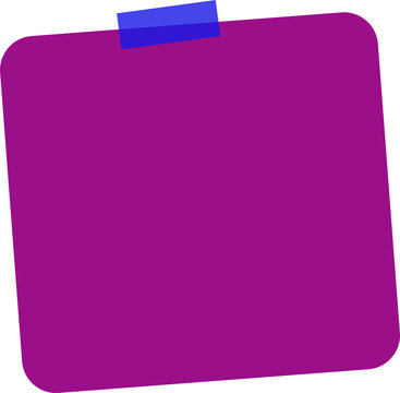 Purple square with blue corner tab icon