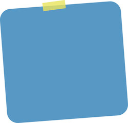 Blue sticky note with yellow corner flag © MdHelal