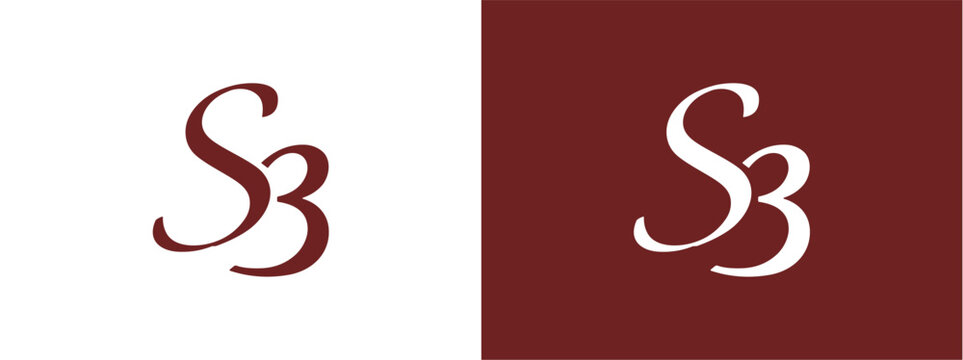 Elegant SB Monogram Logo with Clean and Modern Typography