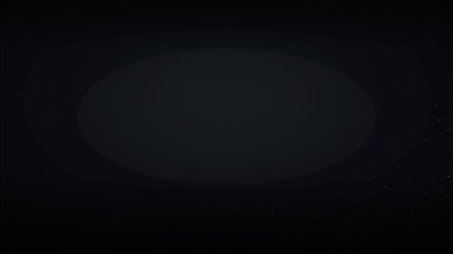 4K Seamless looping technology motion background featuring an elegant isometric network lattice with glowing platinum and champagne gold lines. Shimmering data streams and glass nodes; copy space