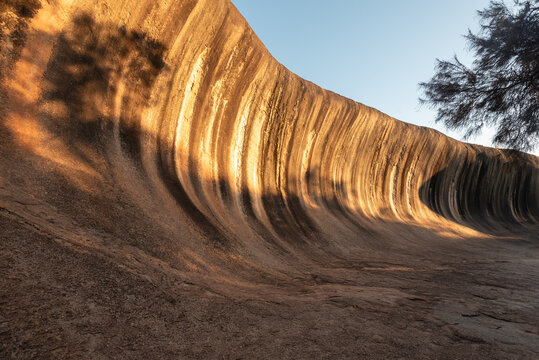Wave Rock, or Katter Kich, is a huge, breaking wave shaped geological granite feature in Western Australia, Australia.