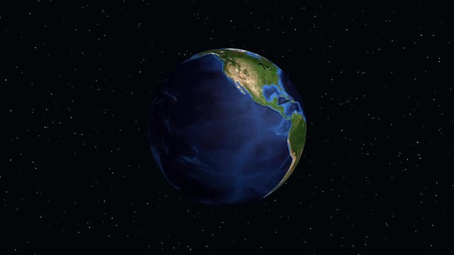 Animated Zoom into Regina Saskatchewan Canada on Planet Earth Globe