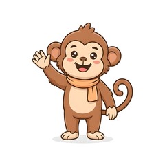 Cute Monkey Cartoon © Yek yagil