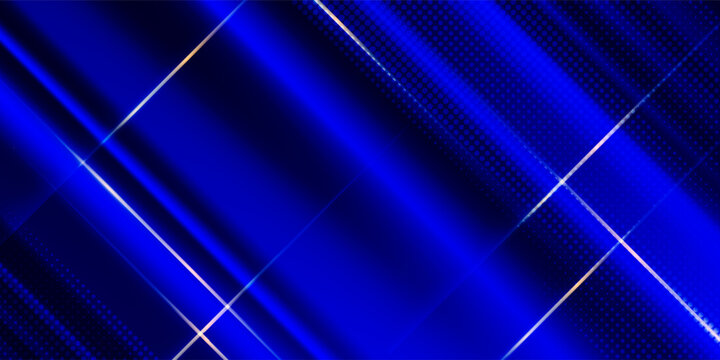 Dark blue modern papercut layered lighted business web background. Modern stylish dark template