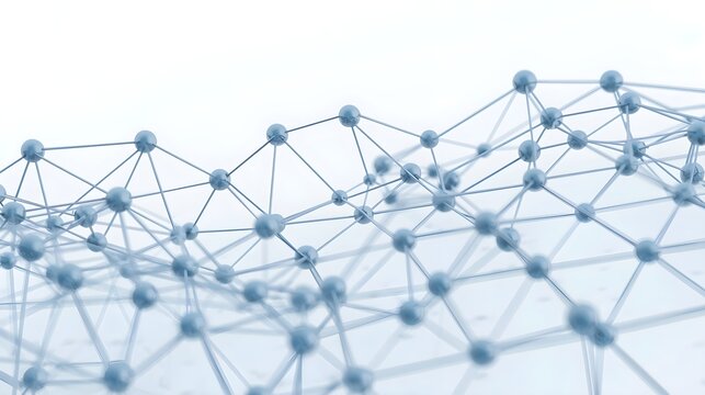 abstract blue background with molecules