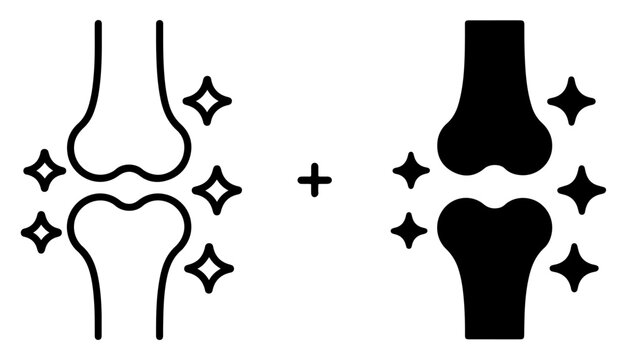 strong healthy bones medical icon design