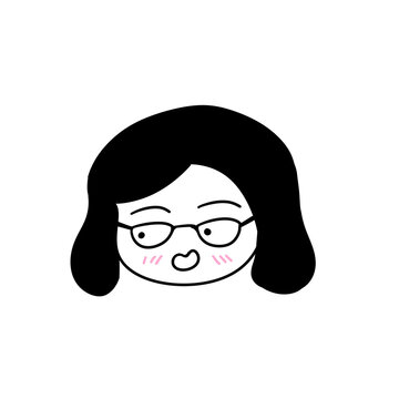 Angry Boy Character with Spiky Cowlick Hair Gritted Teeth Cartoon Avatar