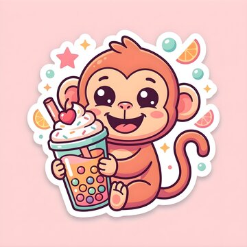 Cute Monkey Cartoon