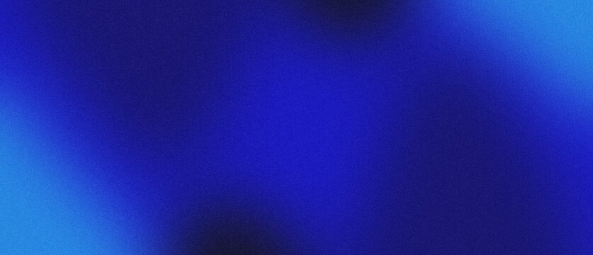 Blue Abstract Gradient Background with Soft Cyan Glow, Diagonal Light Rays, Grainy Texture and Dark Modern Background