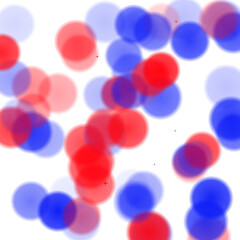 Abstract red and blue blurred circular light bokeh background © SOJIB STUDIO