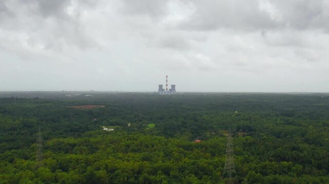 Coal Power Plant, Power Plant, Power Plant Chimney, Nature, Forest
