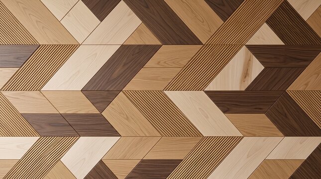 Geometric Wooden Parquet Texture Abstract Chevron Timber Pattern Background