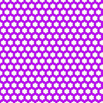 Seamless geometric pattern with purple hexagon shapes