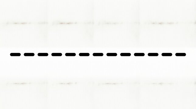 Black dashed line icon on a simple horizontal divider
