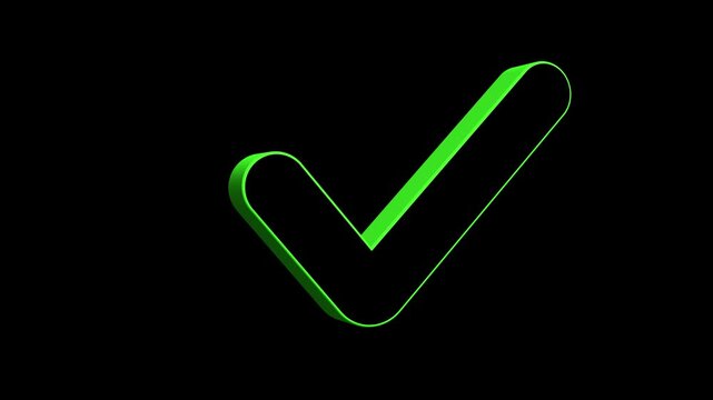 3d check mark