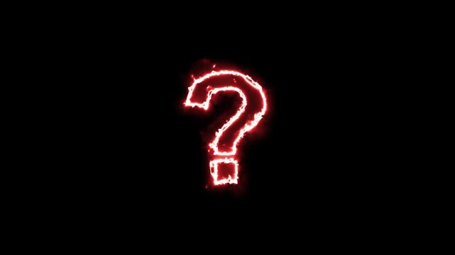 red question mark