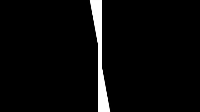 Geometric expanding line propeller wipe transition from black to white and reverse